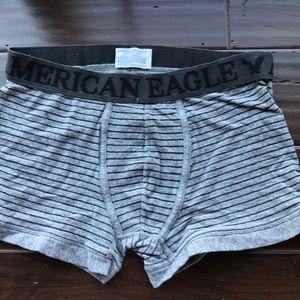 AEO gray striped undies